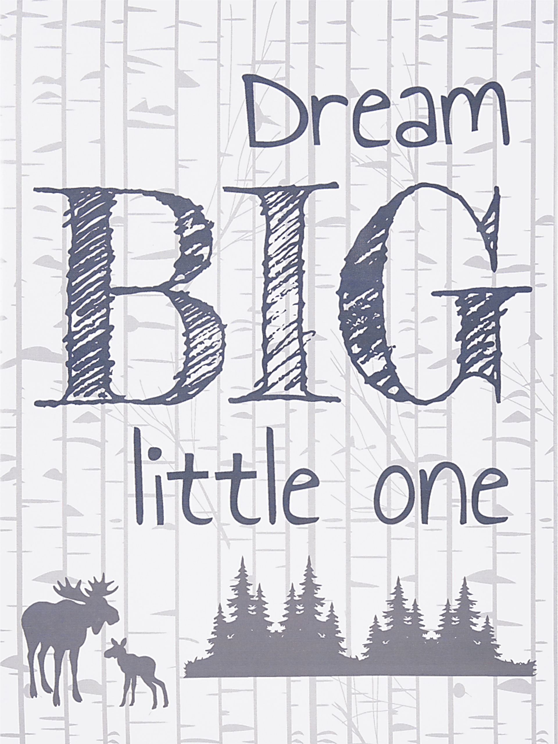 Kids Dream Inspiration Gray Artwork - Image 1