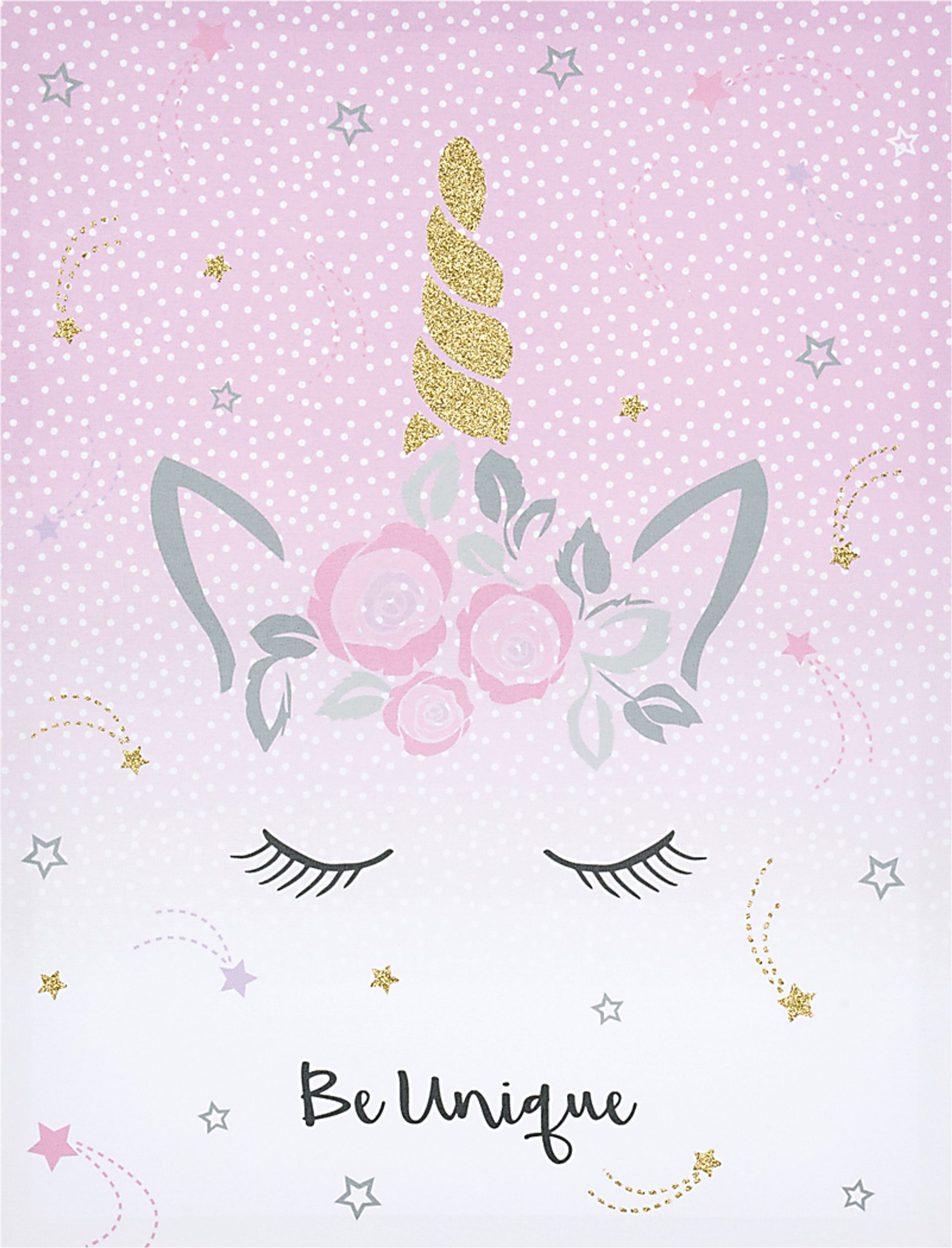 Kids Dreaming Unicorn Pink Artwork - Image 1