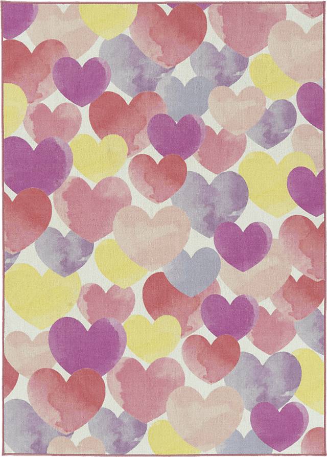 Kids Dreamy Heartland Pink 5' x 7' Rug - Thumbnail - Image 1