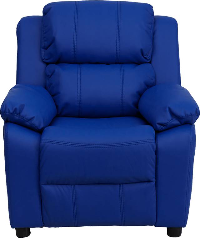 Kids Dreux Blue Recliner - Thumbnail - Image 4