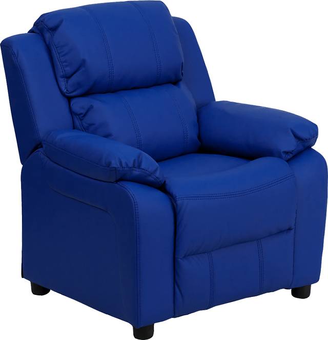 Kids Dreux Blue Recliner - Thumbnail - Image 1