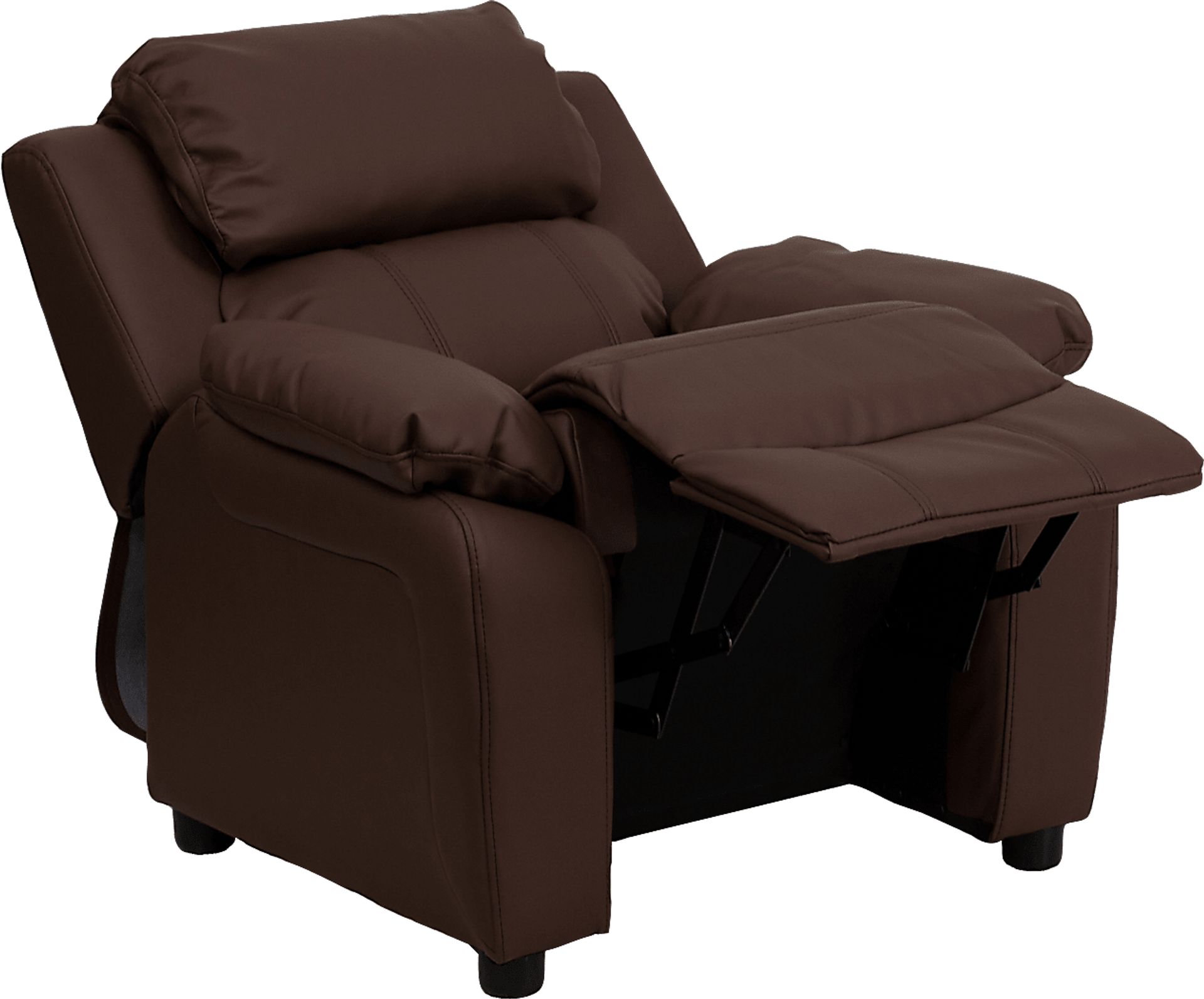 Kids Dreux Brown Recliner - Image 5