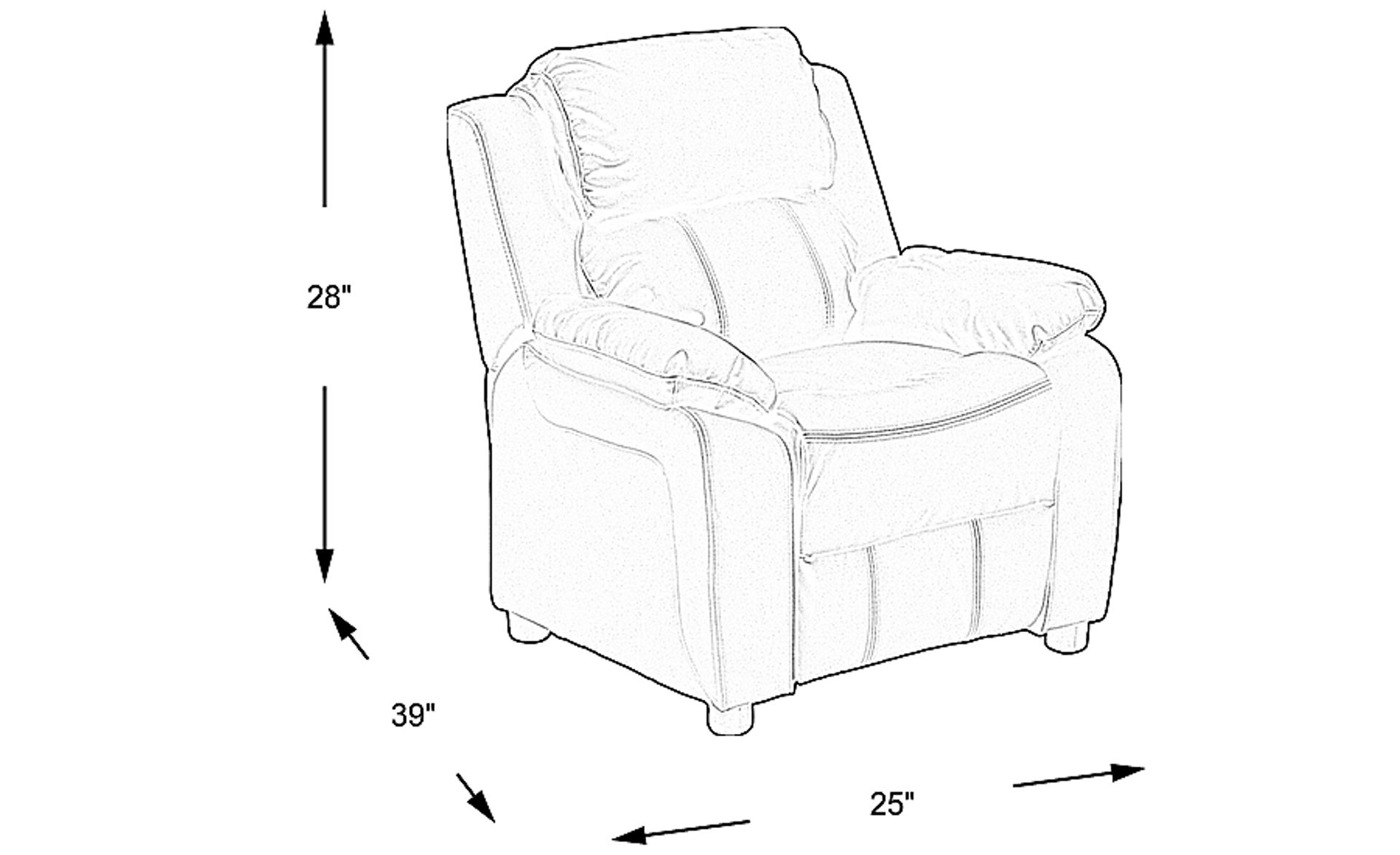 Dimension Image. Please refer to the Dimension Tab on this page for dimension details.