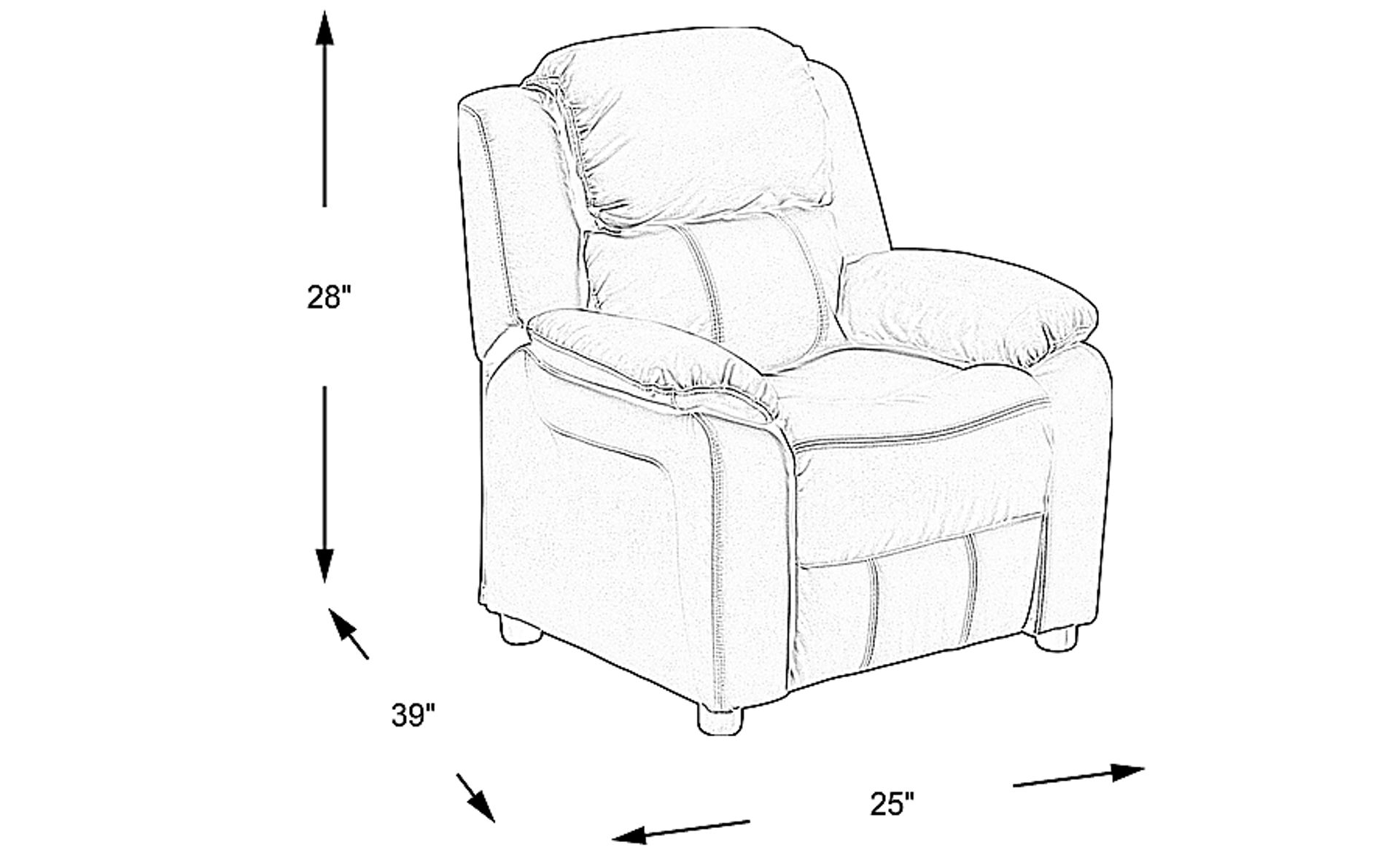Dimension Image. Please refer to the Dimension Tab on this page for dimension details.