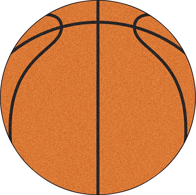 Kids Dribble Up Brown 27 in. Round Rug - Thumbnail - Image 1