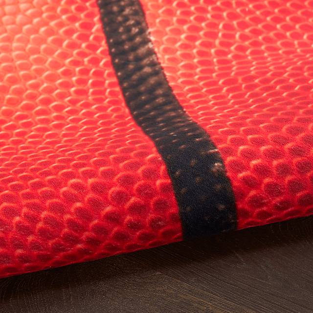 Kids Dribble Zone Orange 5' Round Rug - Thumbnail - Image 8