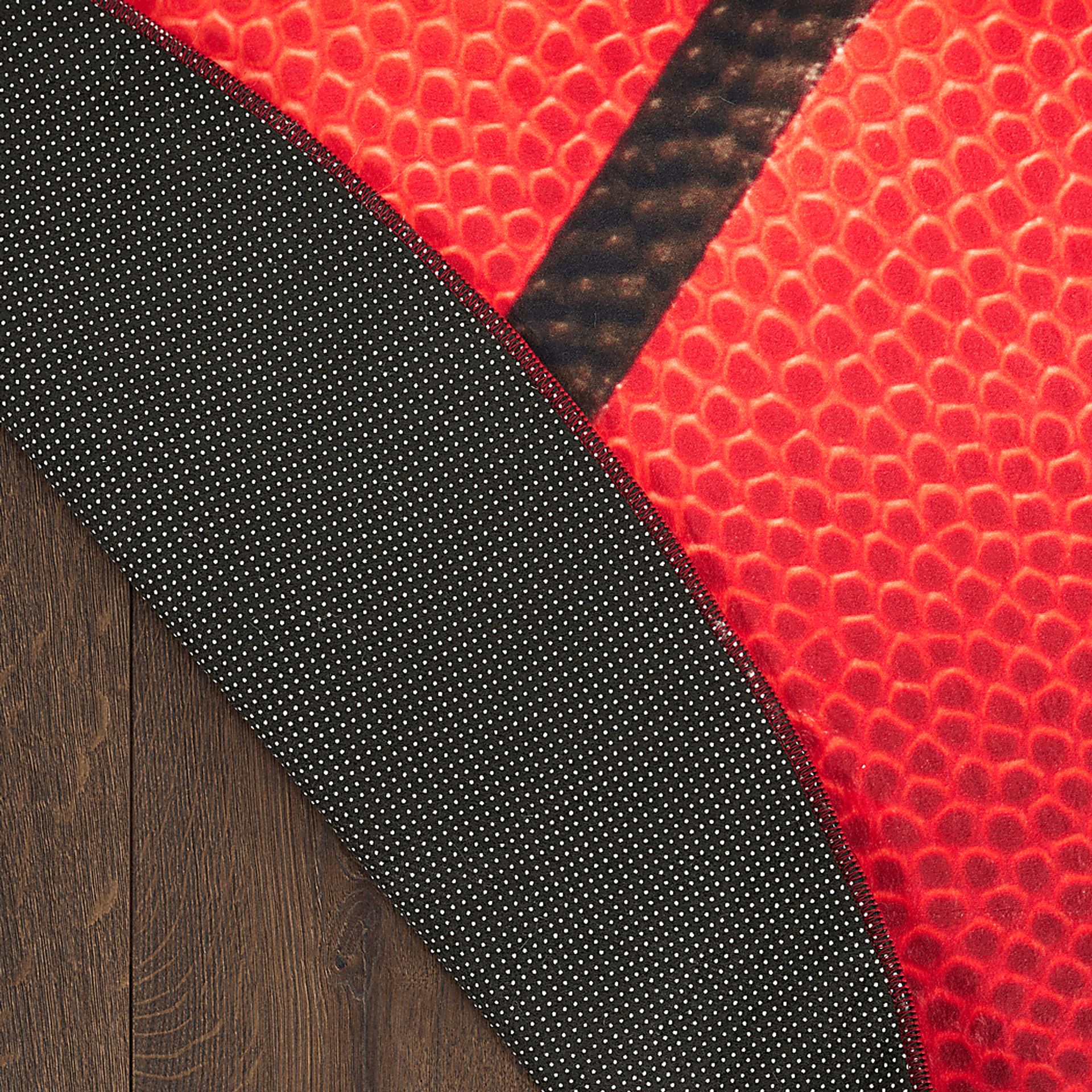 Kids Dribble Zone Orange 5' Round Rug - Image 4