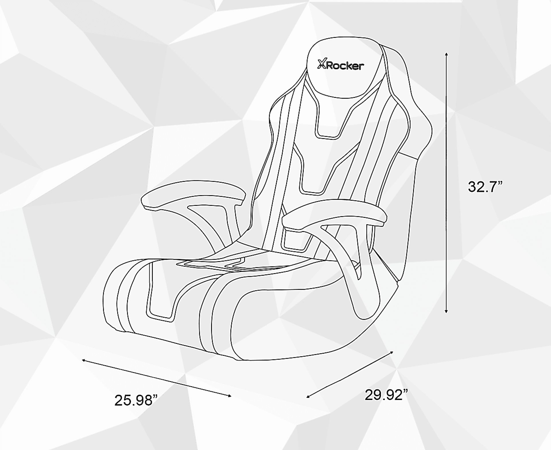 Kids Dunkirk Red Floor Gaming Chair - Image 9