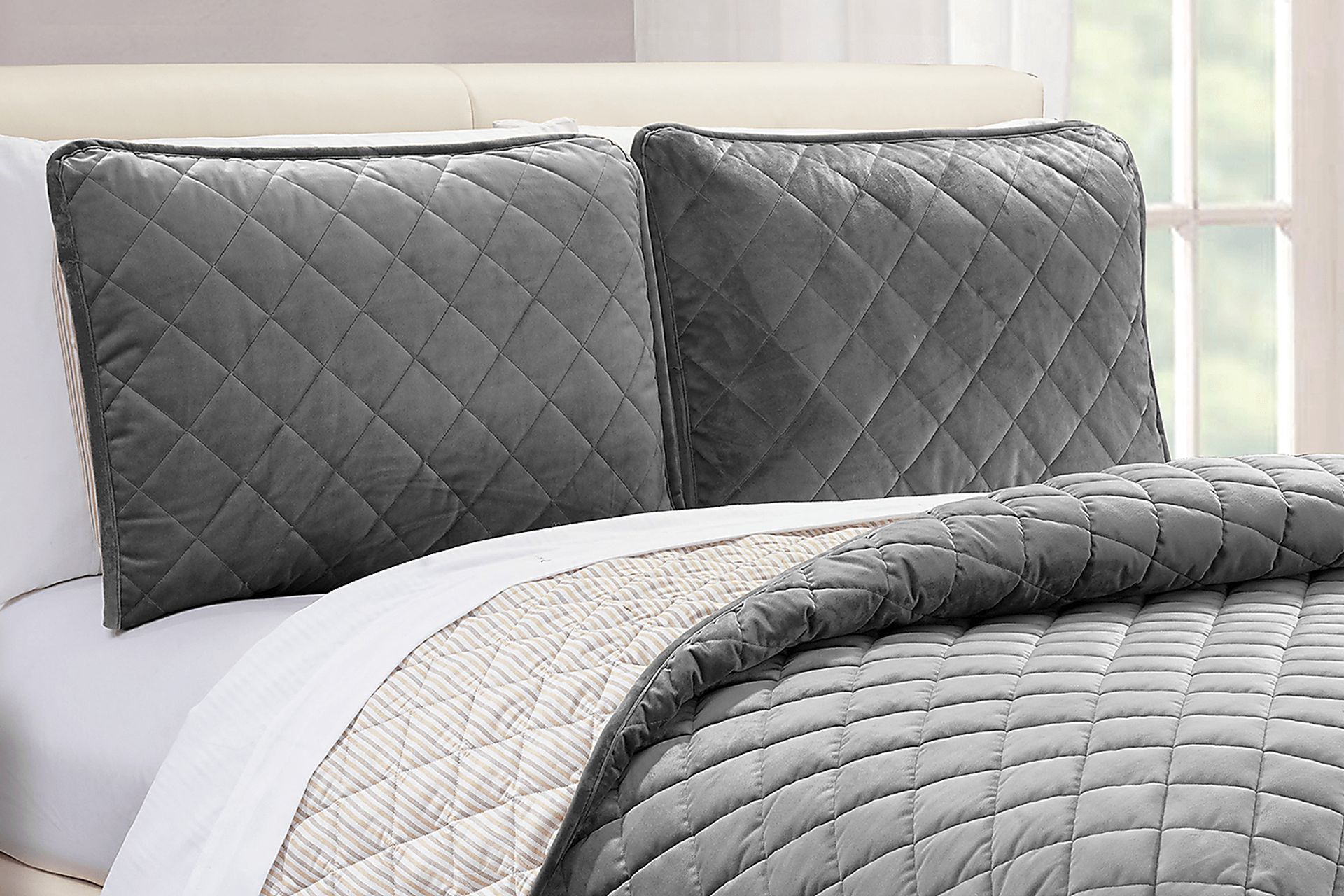 Kids Earthy Tones Gray 2 Pc Twin Comforter Set - Image 2