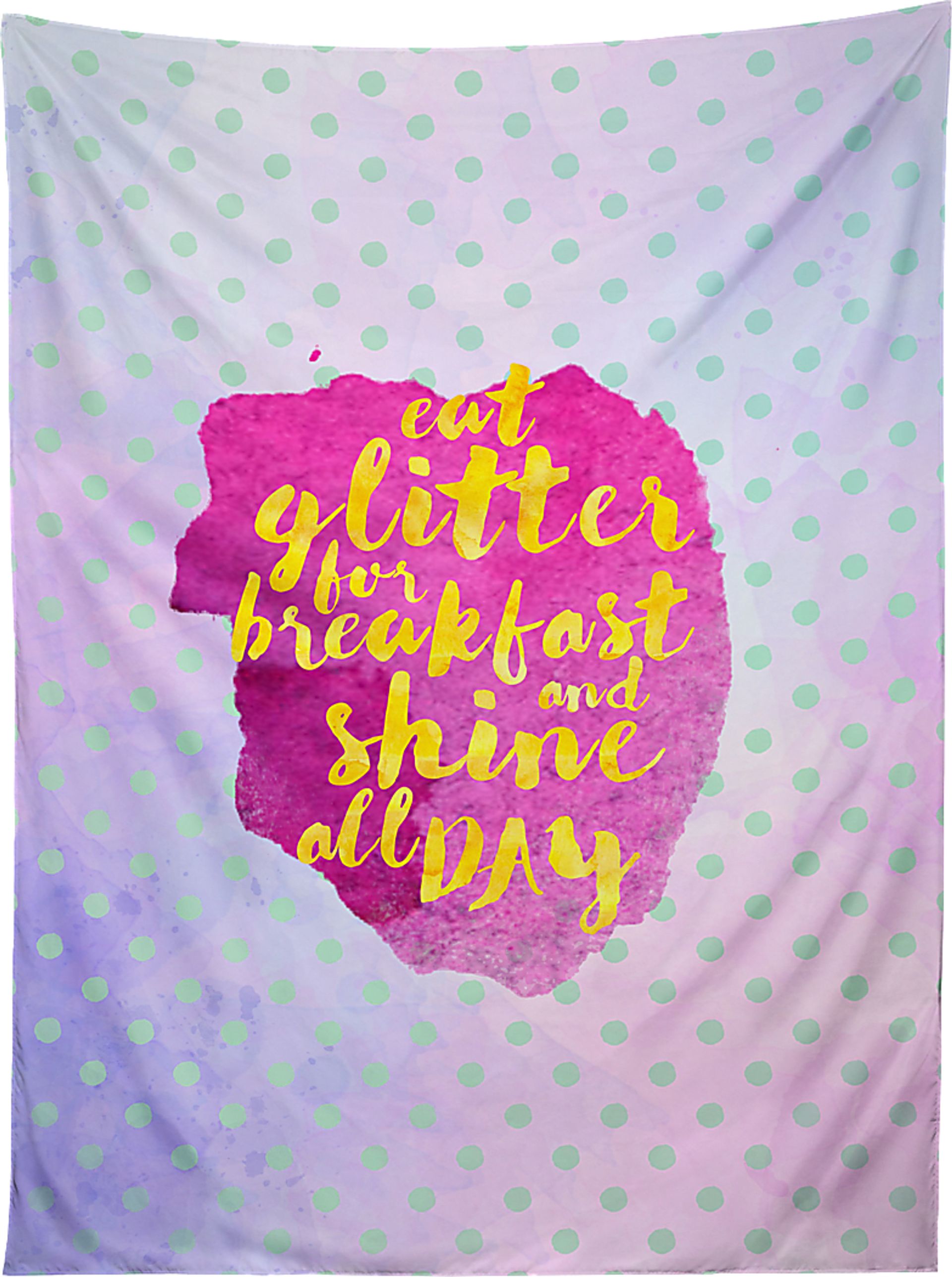 Kids Eat Glitter Purple Tapestry - Image 1