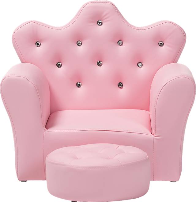 Eblen Pink Toddler Accent Chair - Thumbnail - Image 3