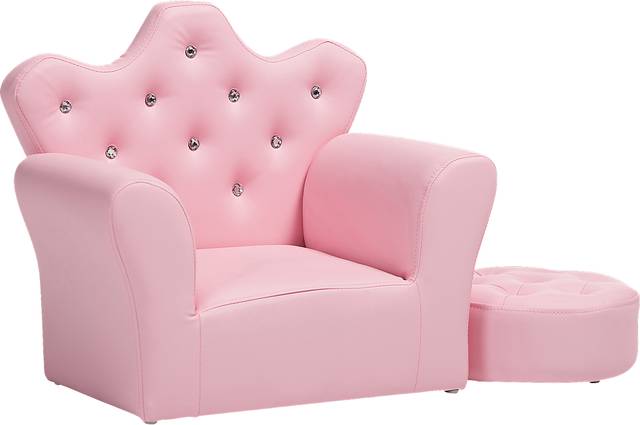 Eblen Pink Toddler Accent Chair - Thumbnail - Image 1