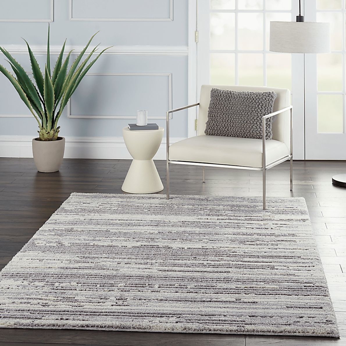 Kids Edoardo Gray 4' x 6' Rug