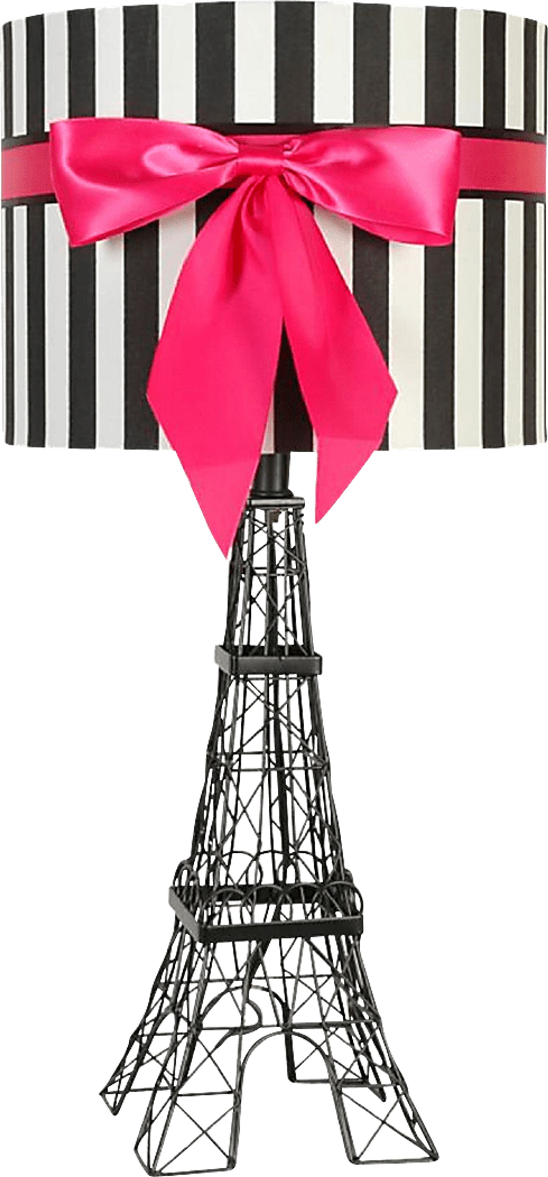Kids Eiffel Tower Pink Lamp - Image 1