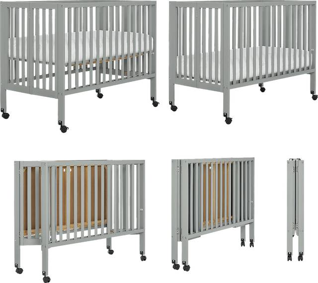 Kids Elaro Gray Crib - Thumbnail - Image 4