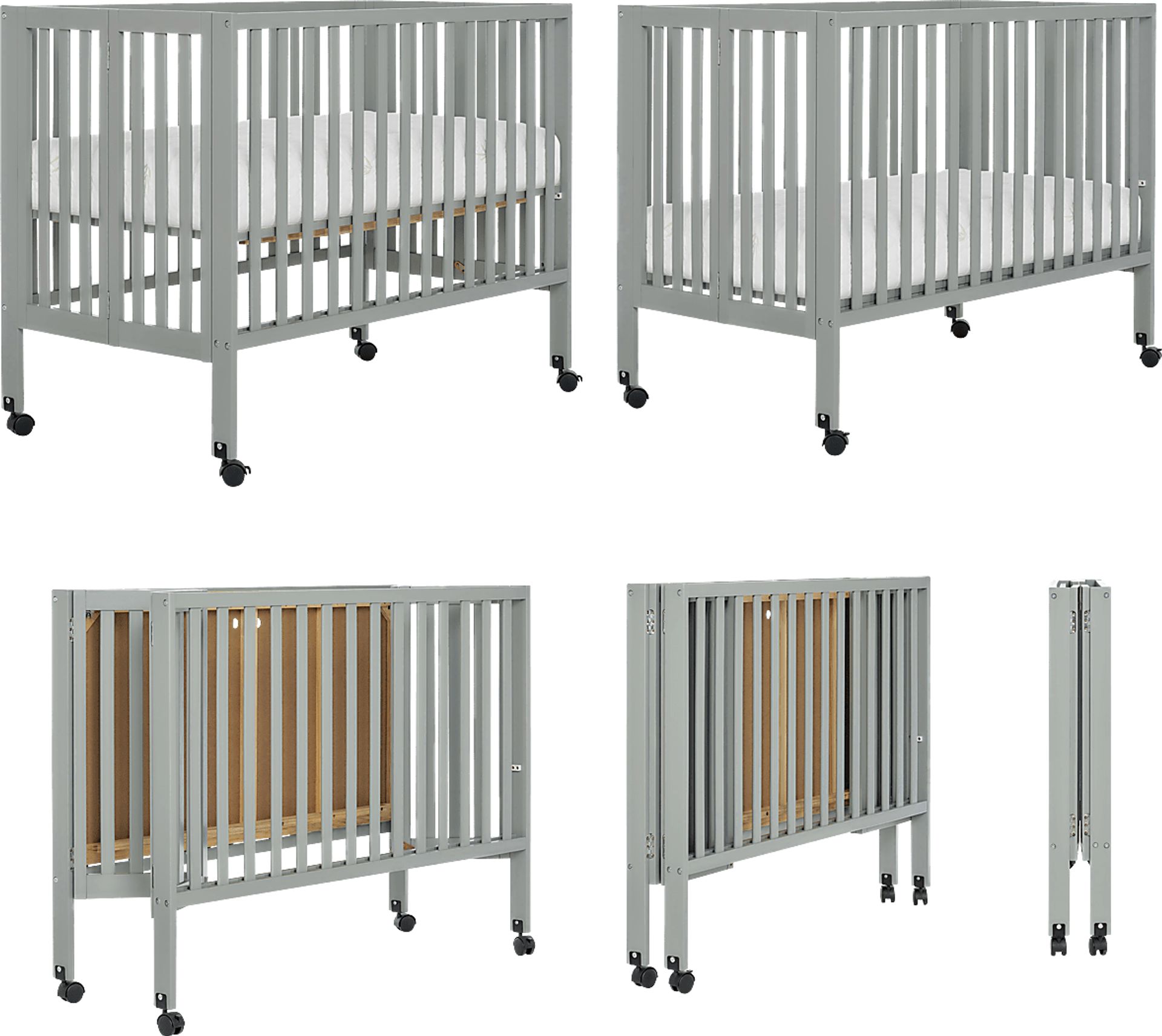 Kids Elaro Gray Crib - Image 4