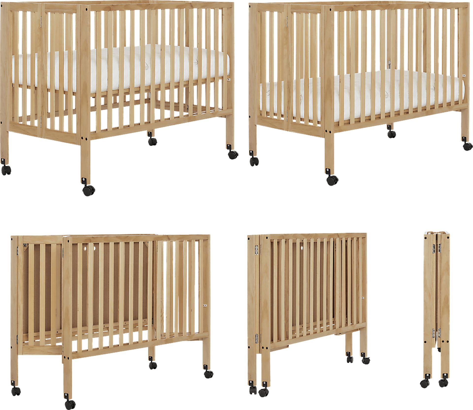 Kids Elaro Natural Crib - Image 4