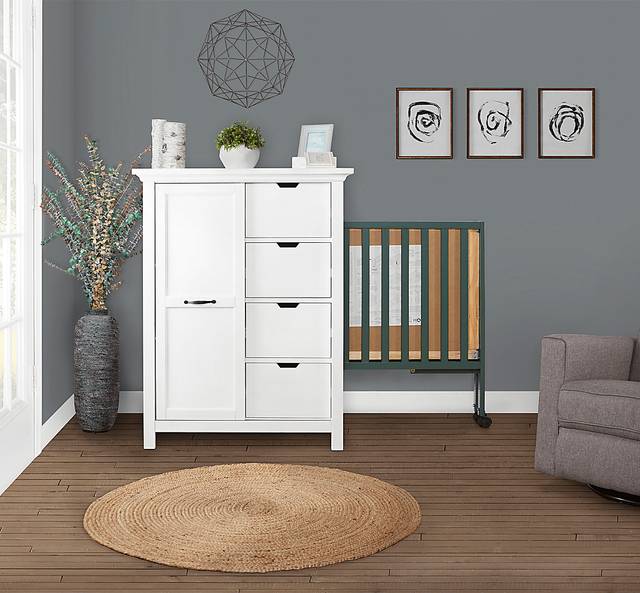 Kids Elaro Olive Crib - Thumbnail - Image 2