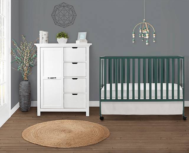 Kids Elaro Olive Crib - Thumbnail - Image 3