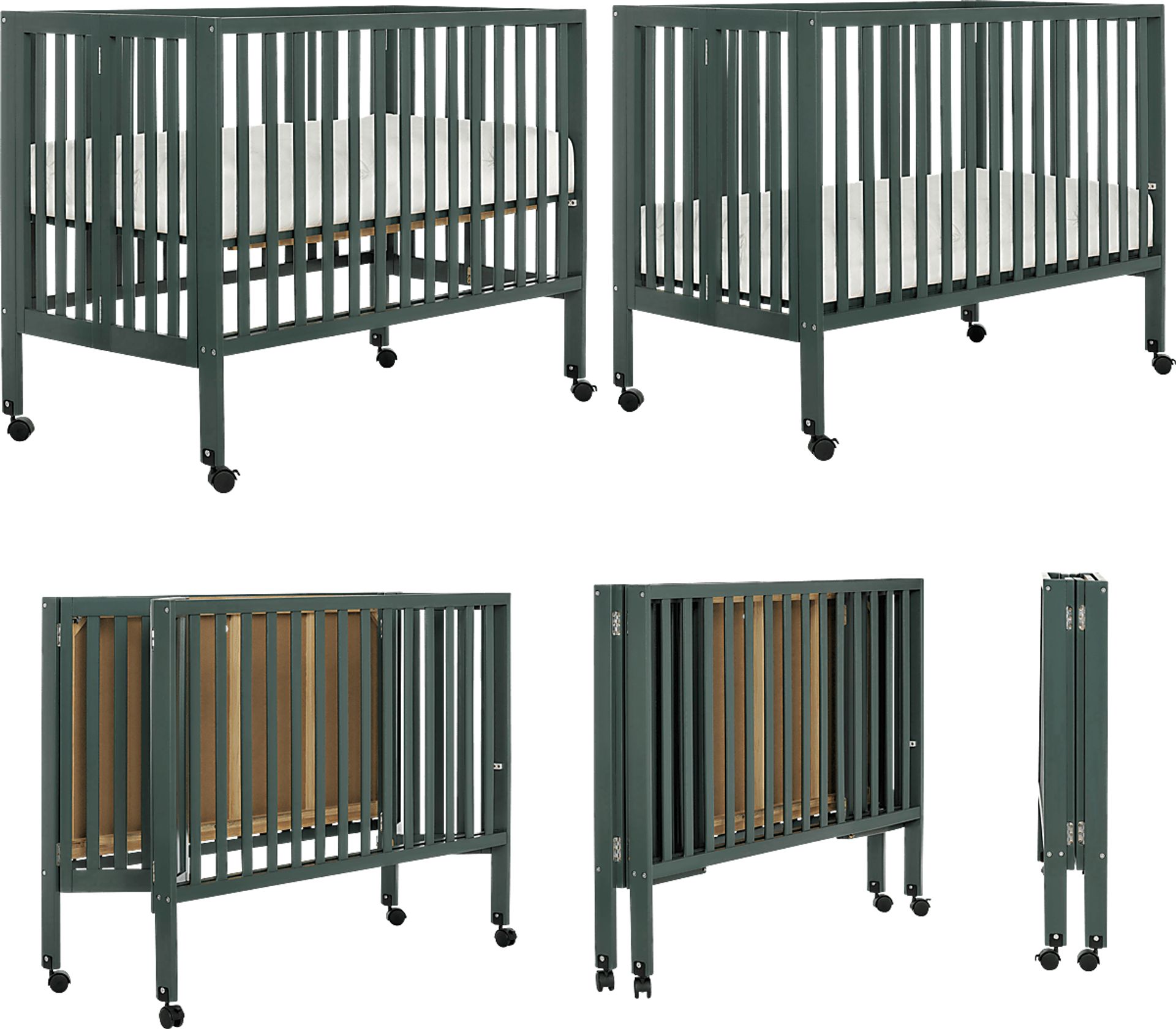 Kids Elaro Olive Crib - Image 4