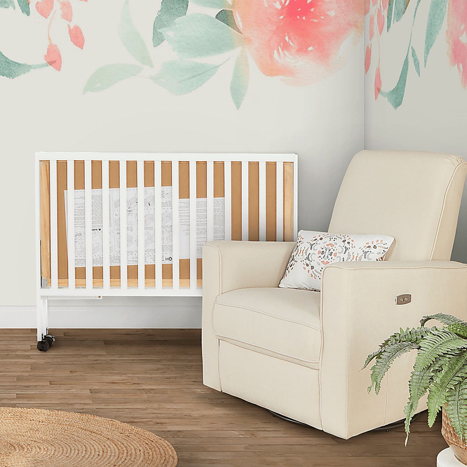 Kids Elaro White Crib - Image 2