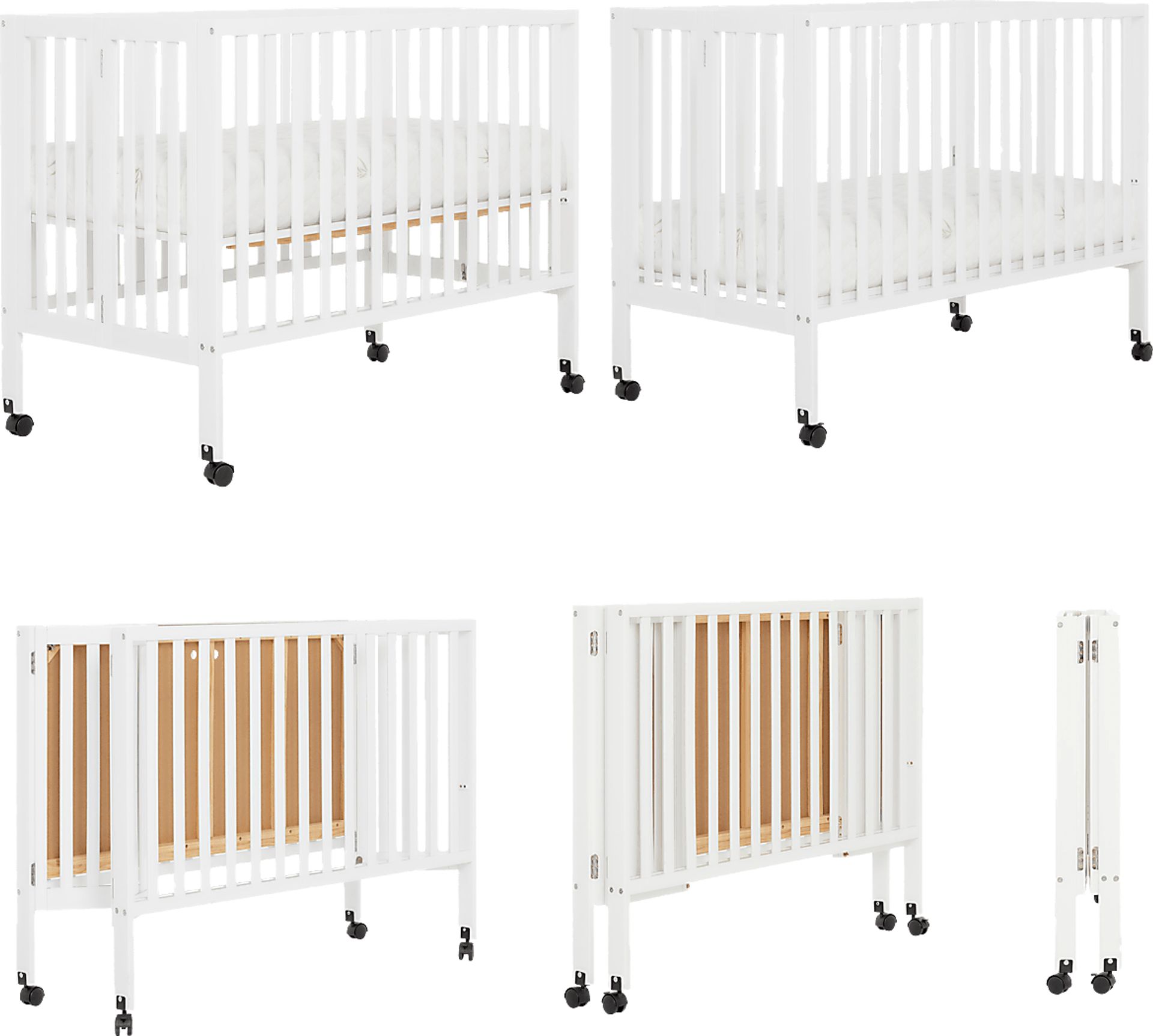 Kids Elaro White Crib - Image 4