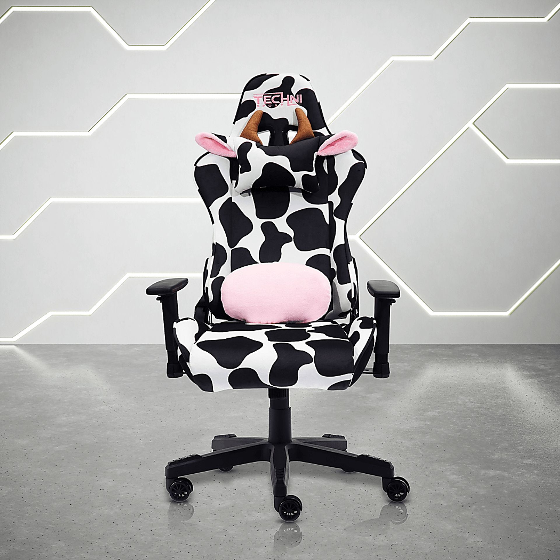Eldoki Black/White Gaming Chair - Image 2