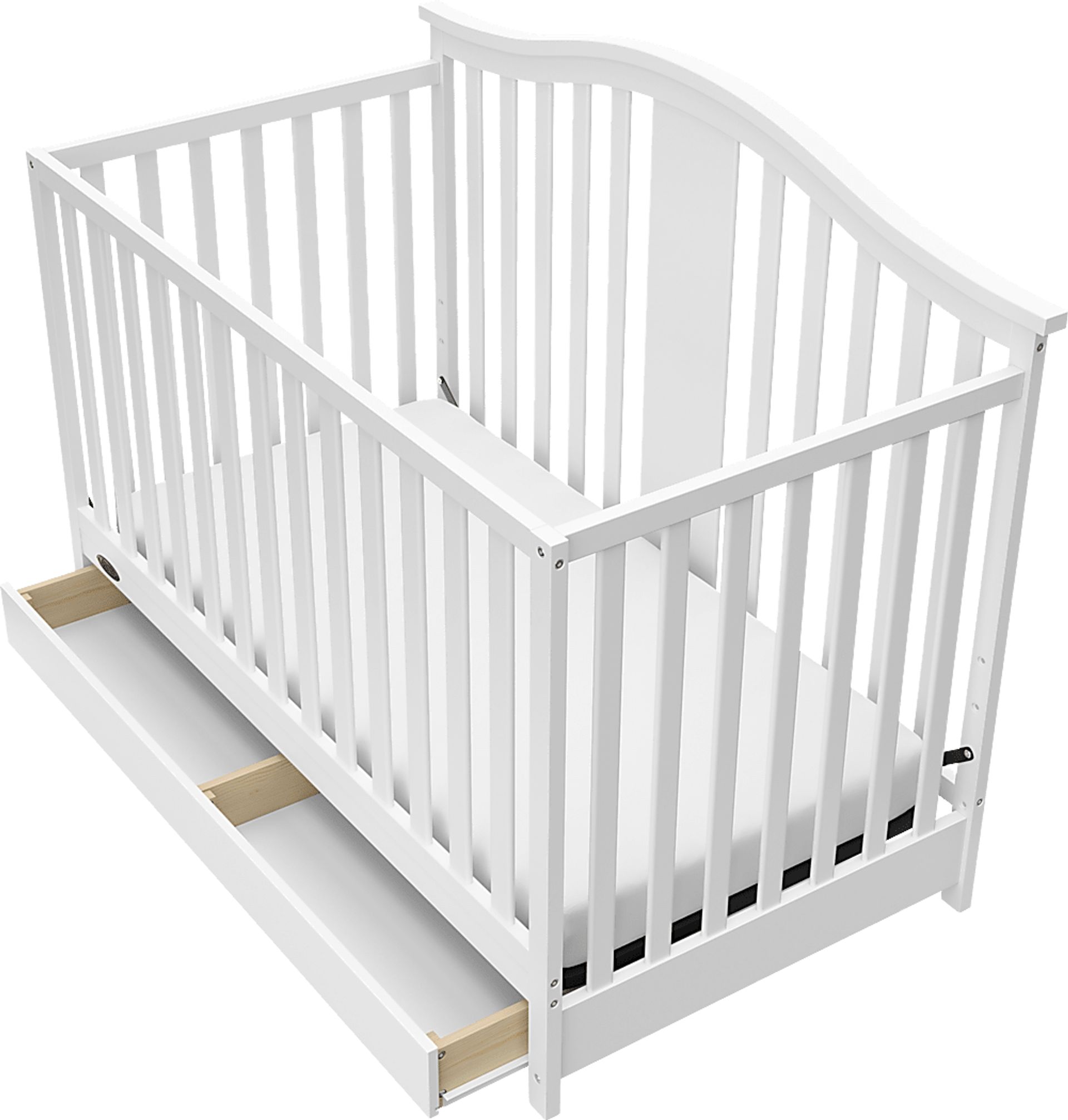 Kids Elentis White Convertible Crib - Image 11