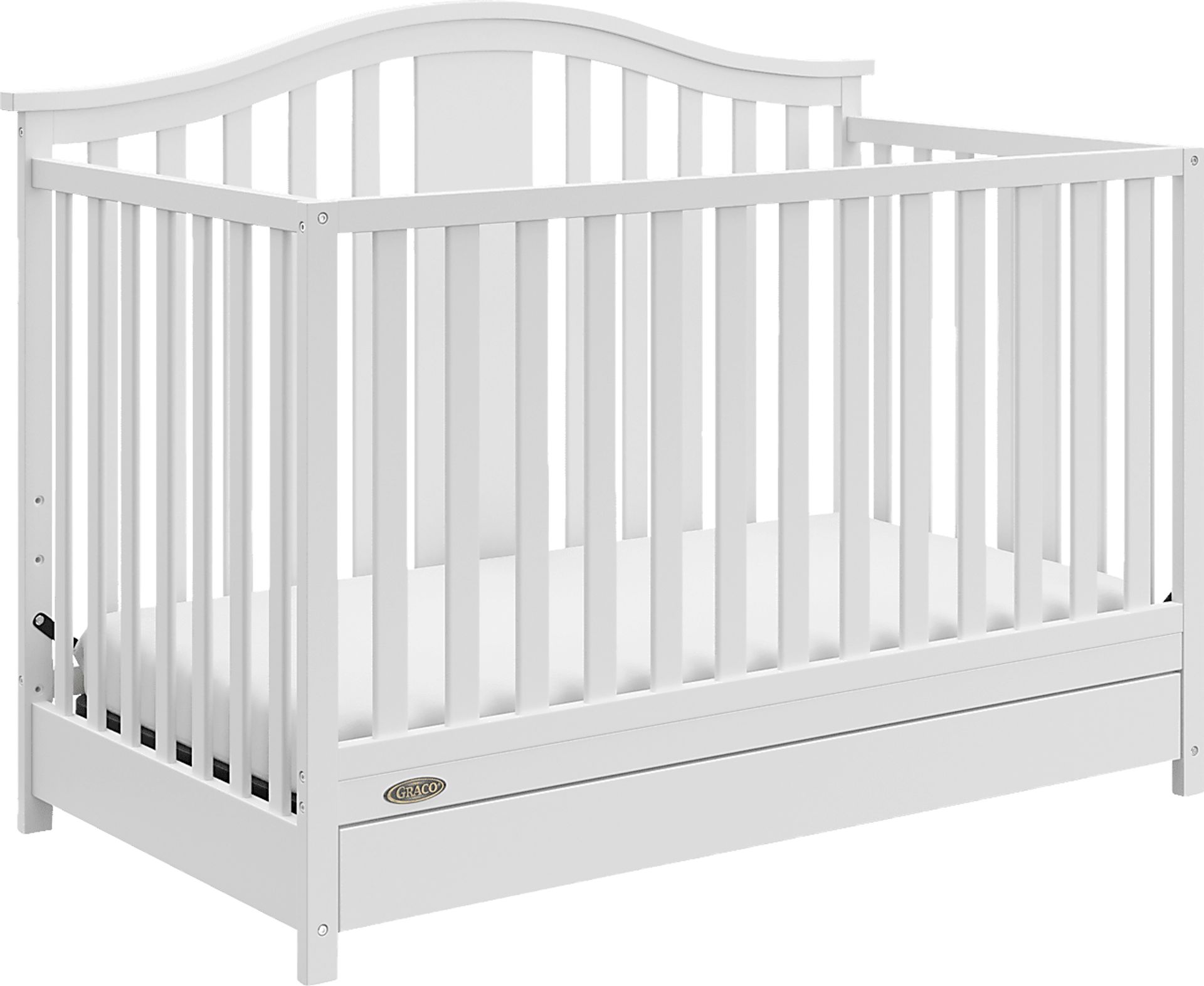 Kids Elentis White Convertible Crib - Image 3