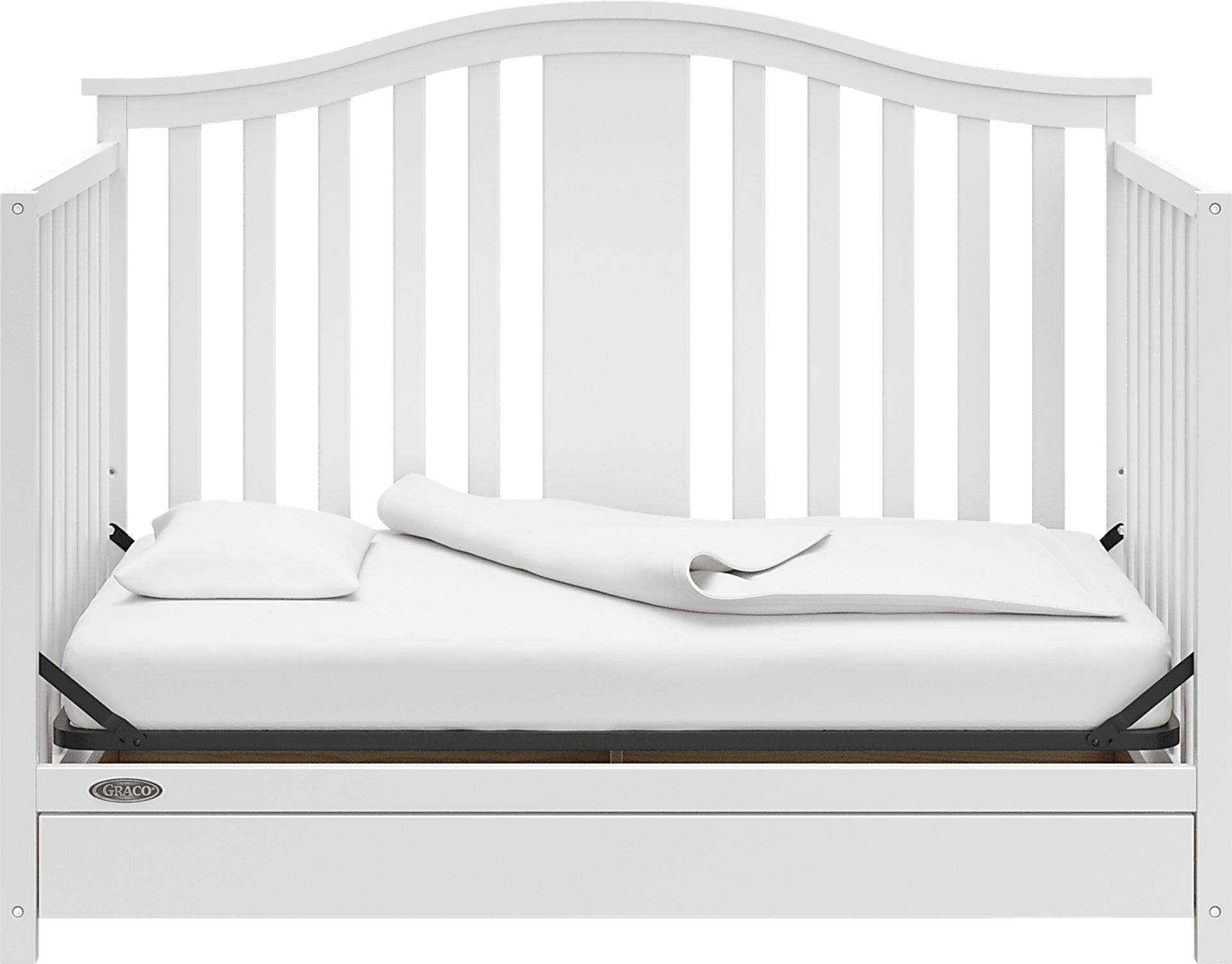 Kids Elentis White Convertible Crib - Image 7