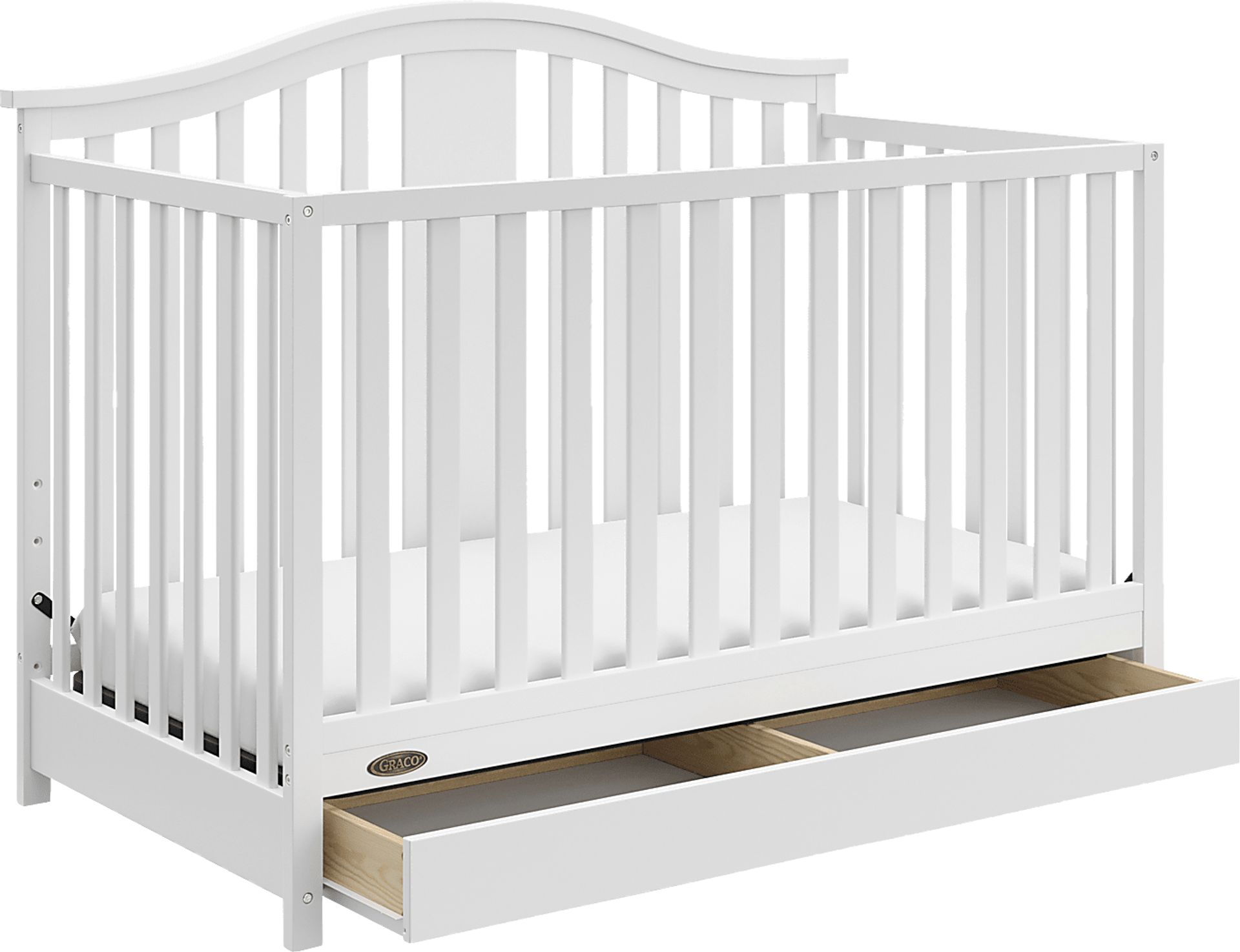 Kids Elentis White Convertible Crib - Image 1