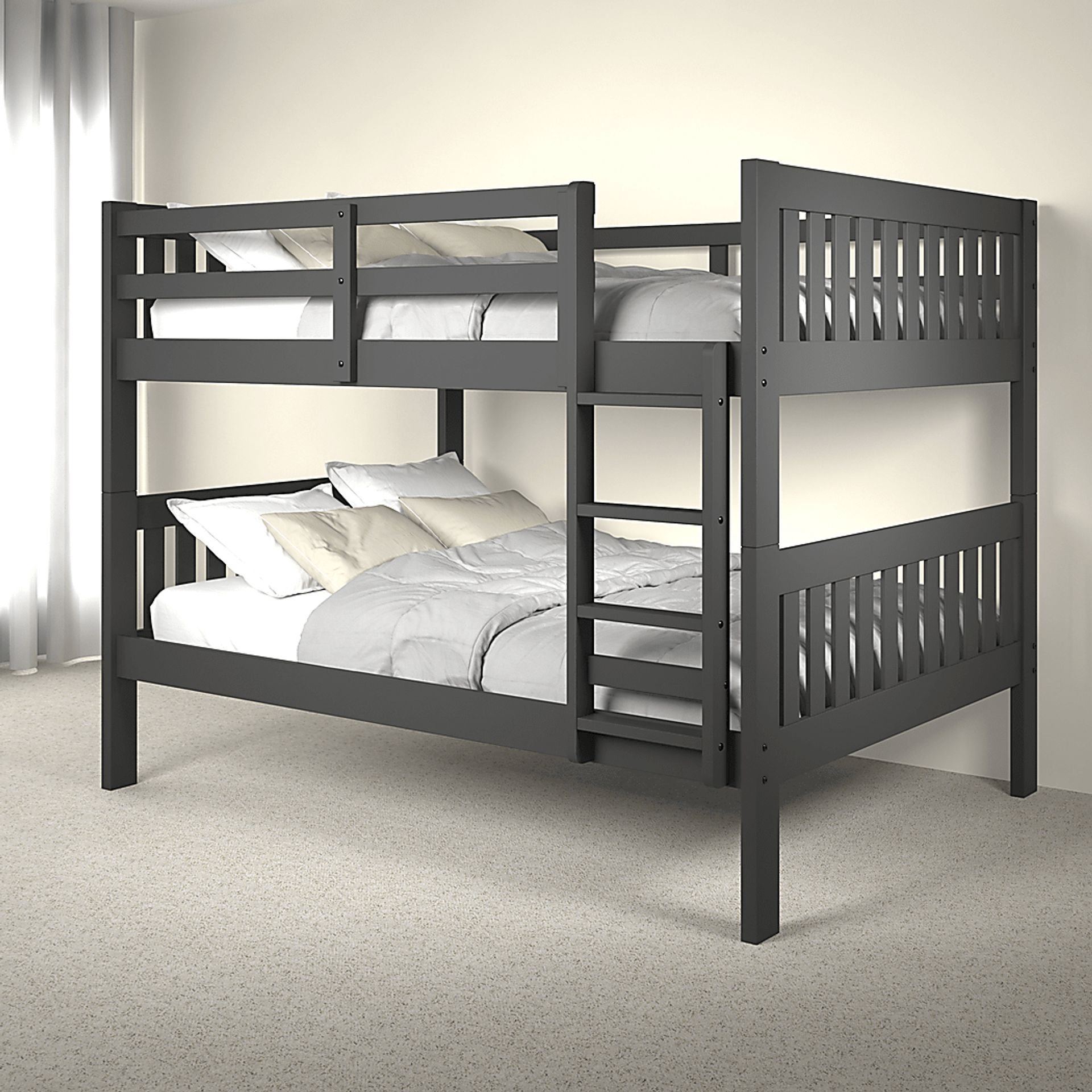 Kids Eleonara I Dark Gray Full/Full Bunk Bed - Image 2