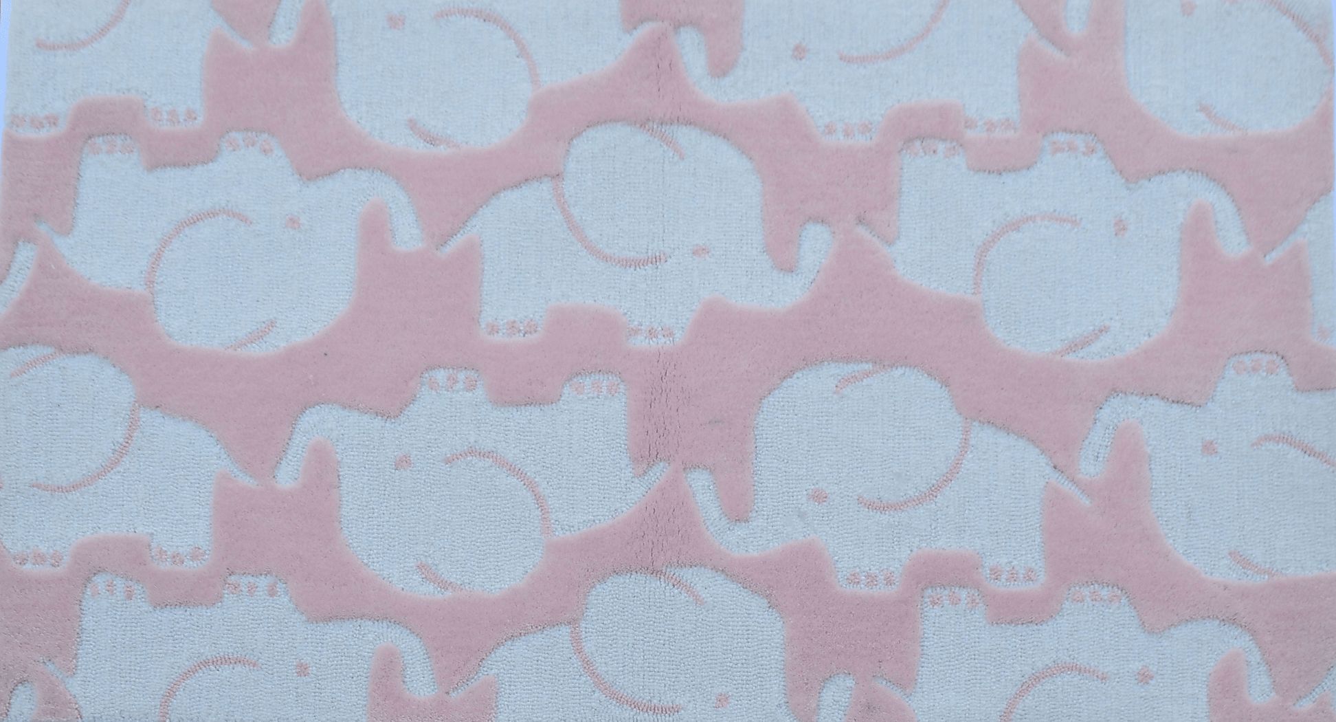 Kids Elephant Dance Pink 2'8 x 4'8 Rug