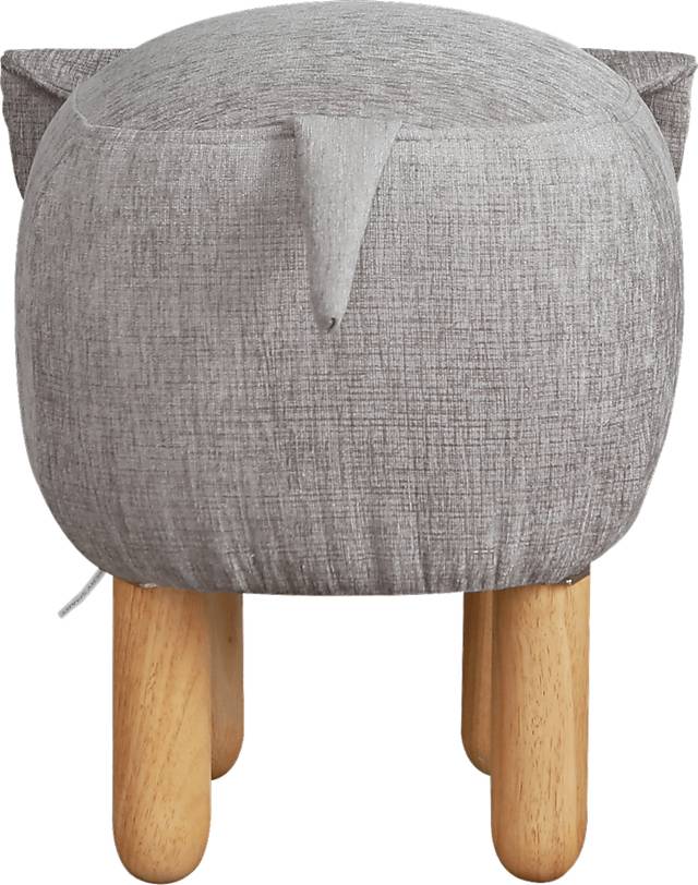 Kids Ellie the Elephant Gray Ottoman - Thumbnail - Image 3