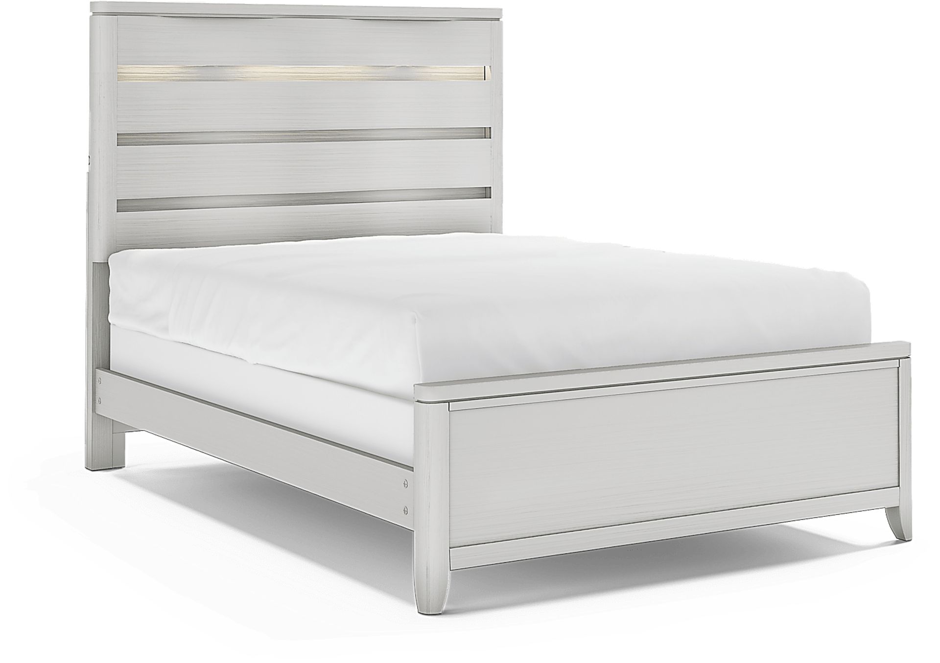 Kids Elliot Park Platinum 3 Pc Full Panel Bed - Image 1