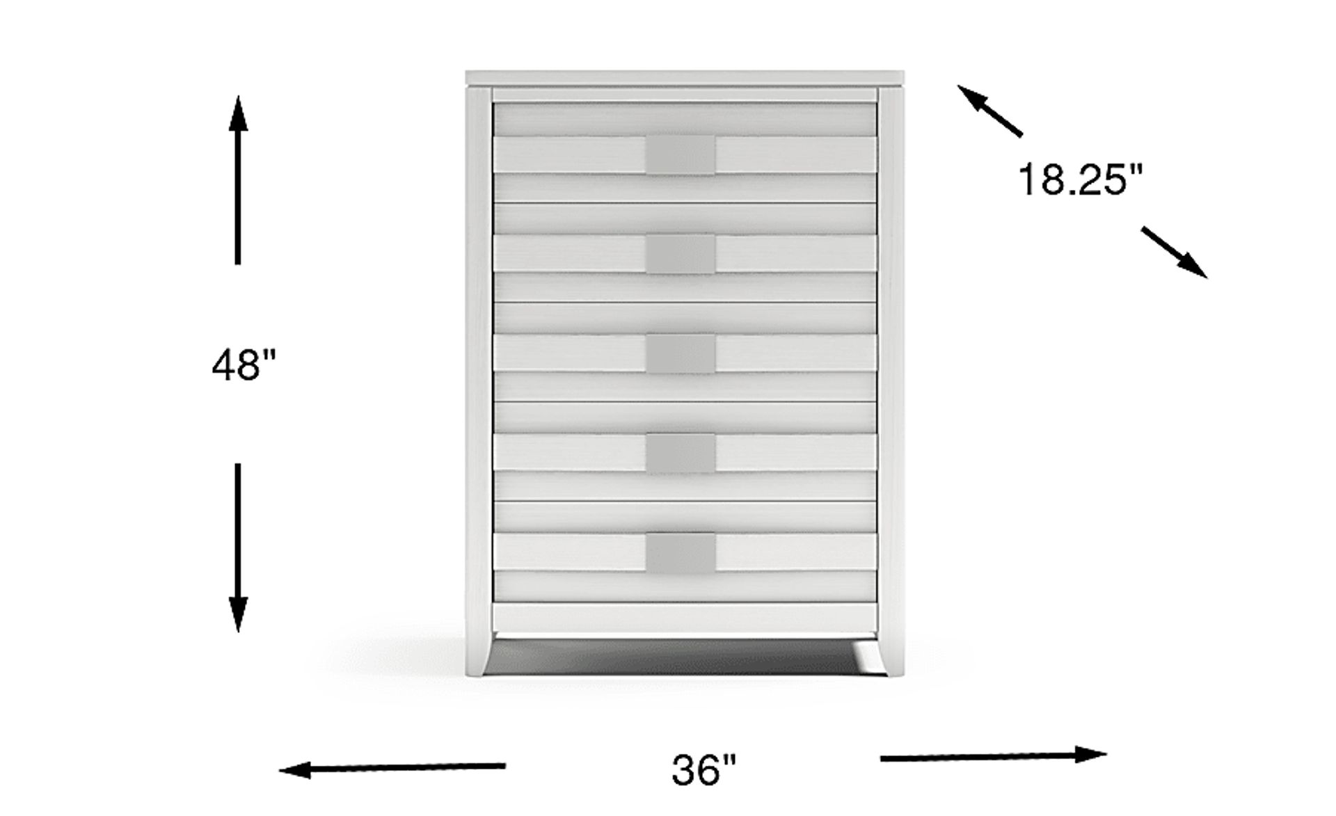 Dimension Image. Please refer to the Dimension Tab on this page for dimension details.