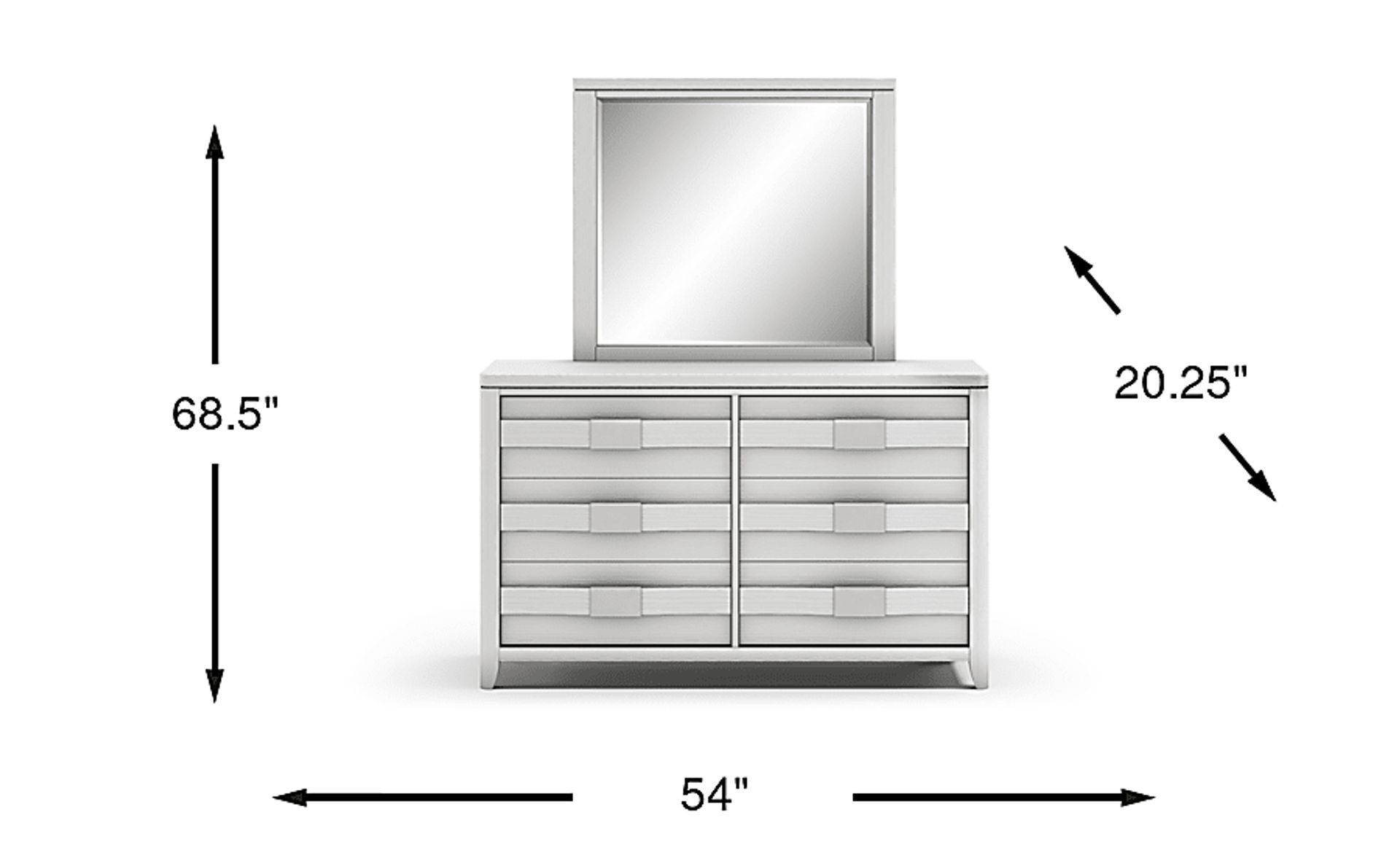 Dimension Image. Please refer to the Dimension Tab on this page for dimension details.