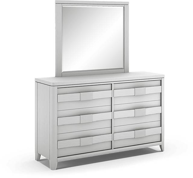 Kids Elliot Park Platinum Dresser & Mirror Set - Thumbnail - Image 1