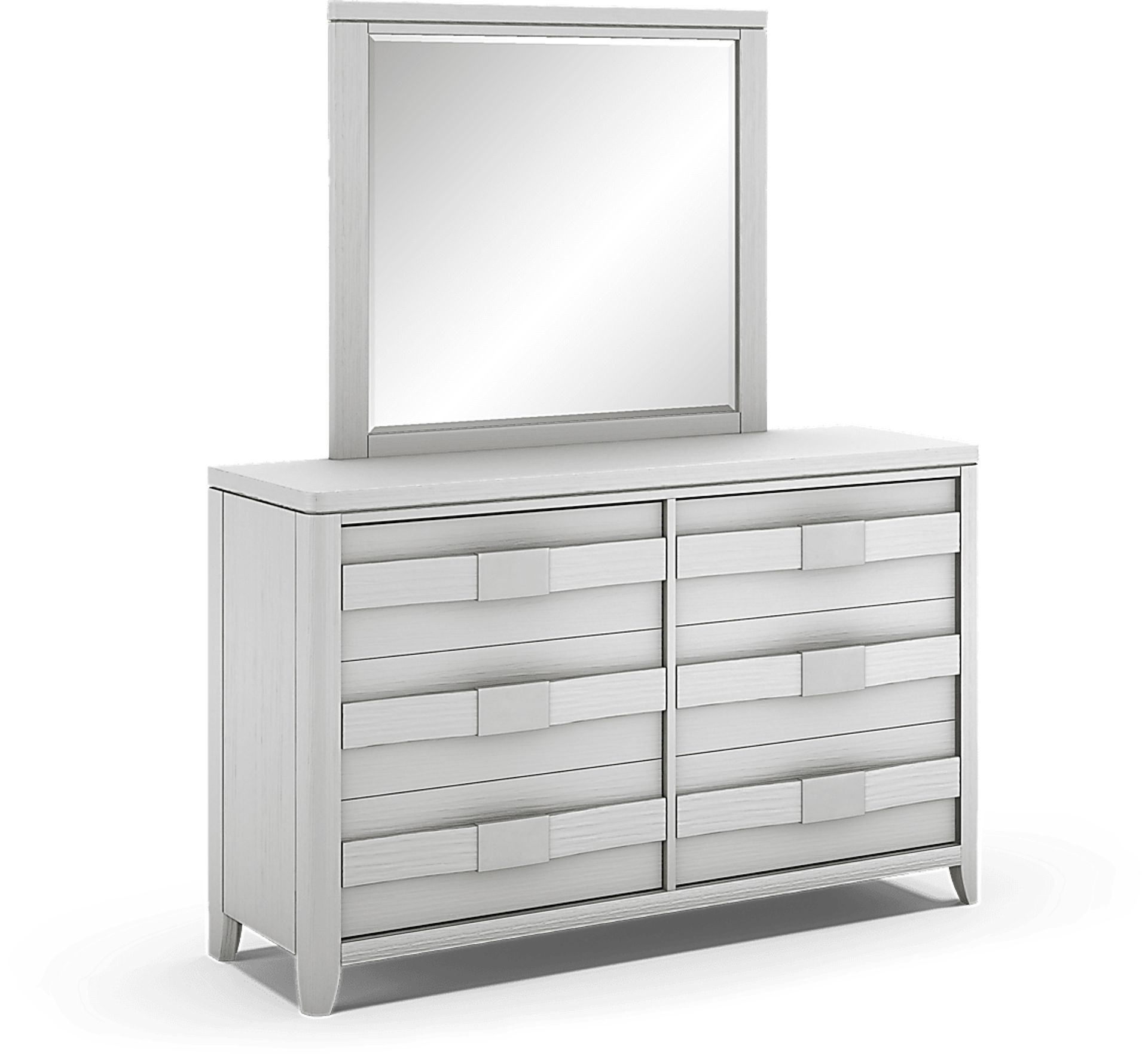Kids Elliot Park Platinum Dresser & Mirror Set - Image 1