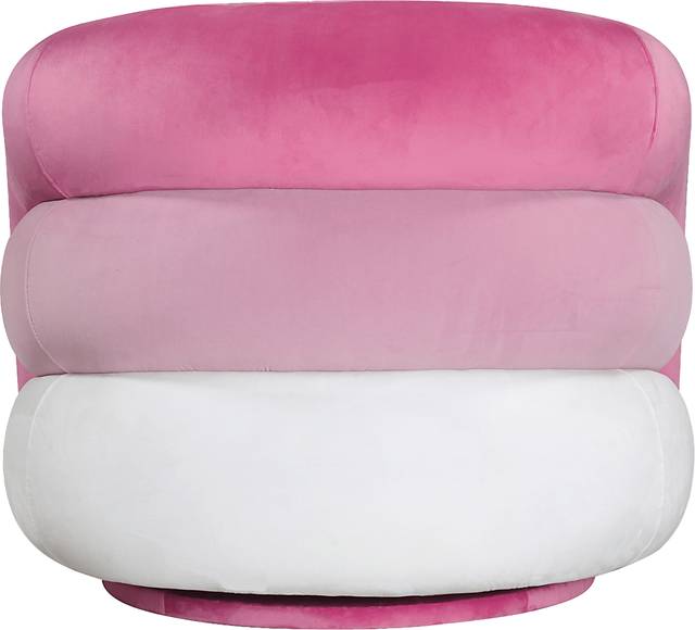 Kids Ellipse Pink Swivel Chair - Thumbnail - Image 3