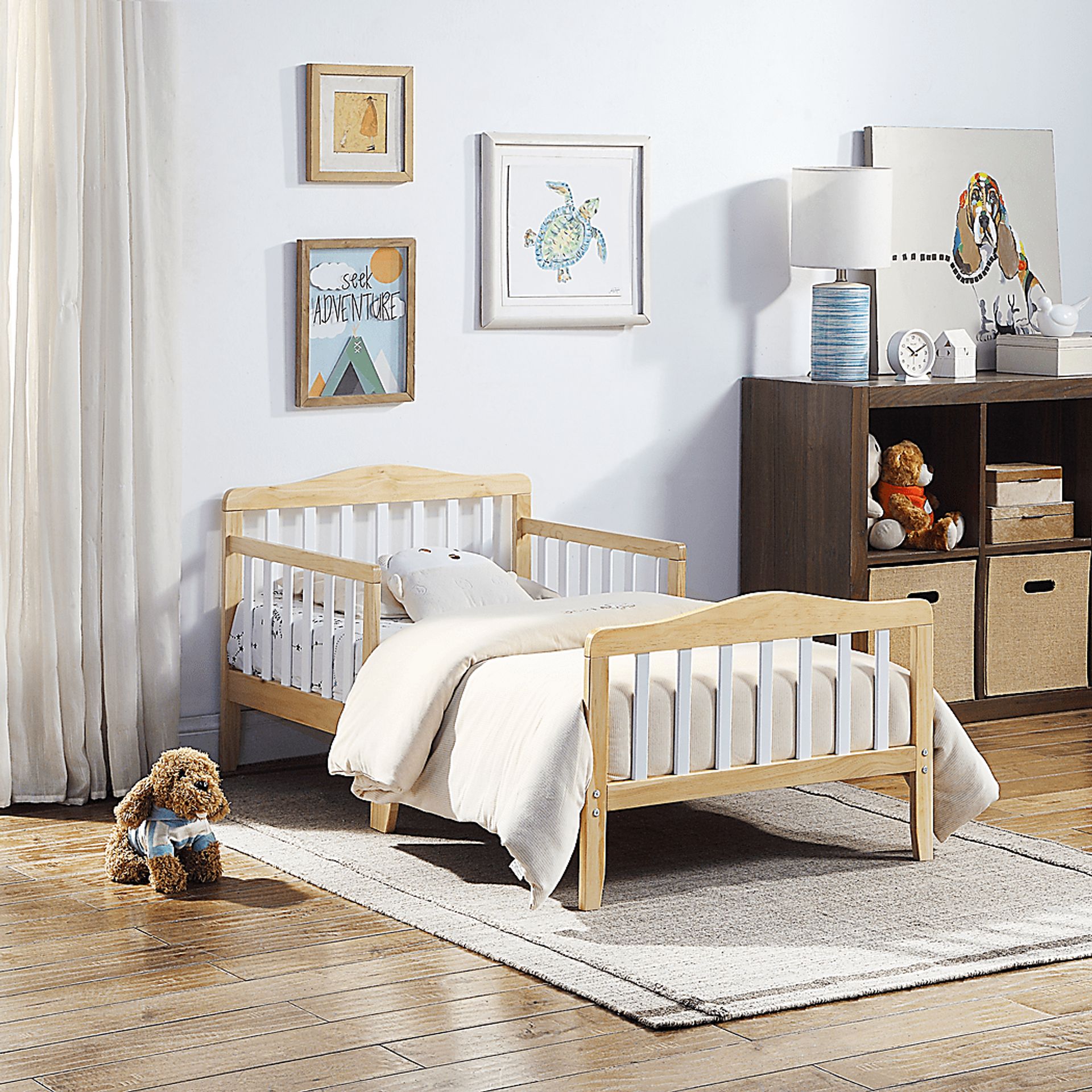 Kids Elvoro Natural/White Toddler Bed - Image 2