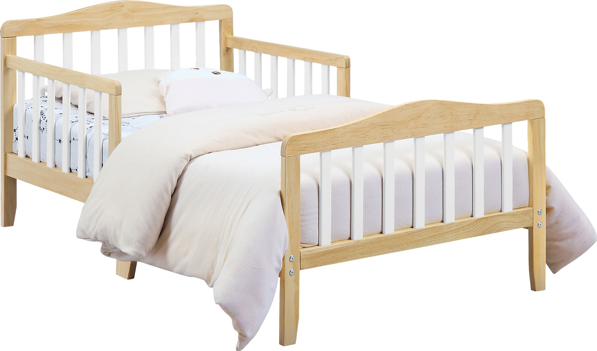Kids Elvoro Natural/White Toddler Bed - Image 1