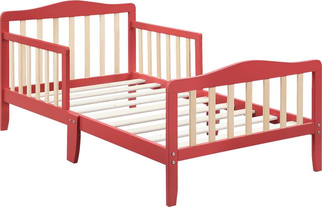 Kids Elvoro Red/Natural Toddler Bed - Thumbnail - Image 5