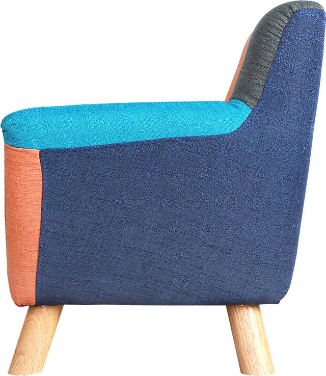 Kids Elvy Blue Accent Chair - Thumbnail - Image 3