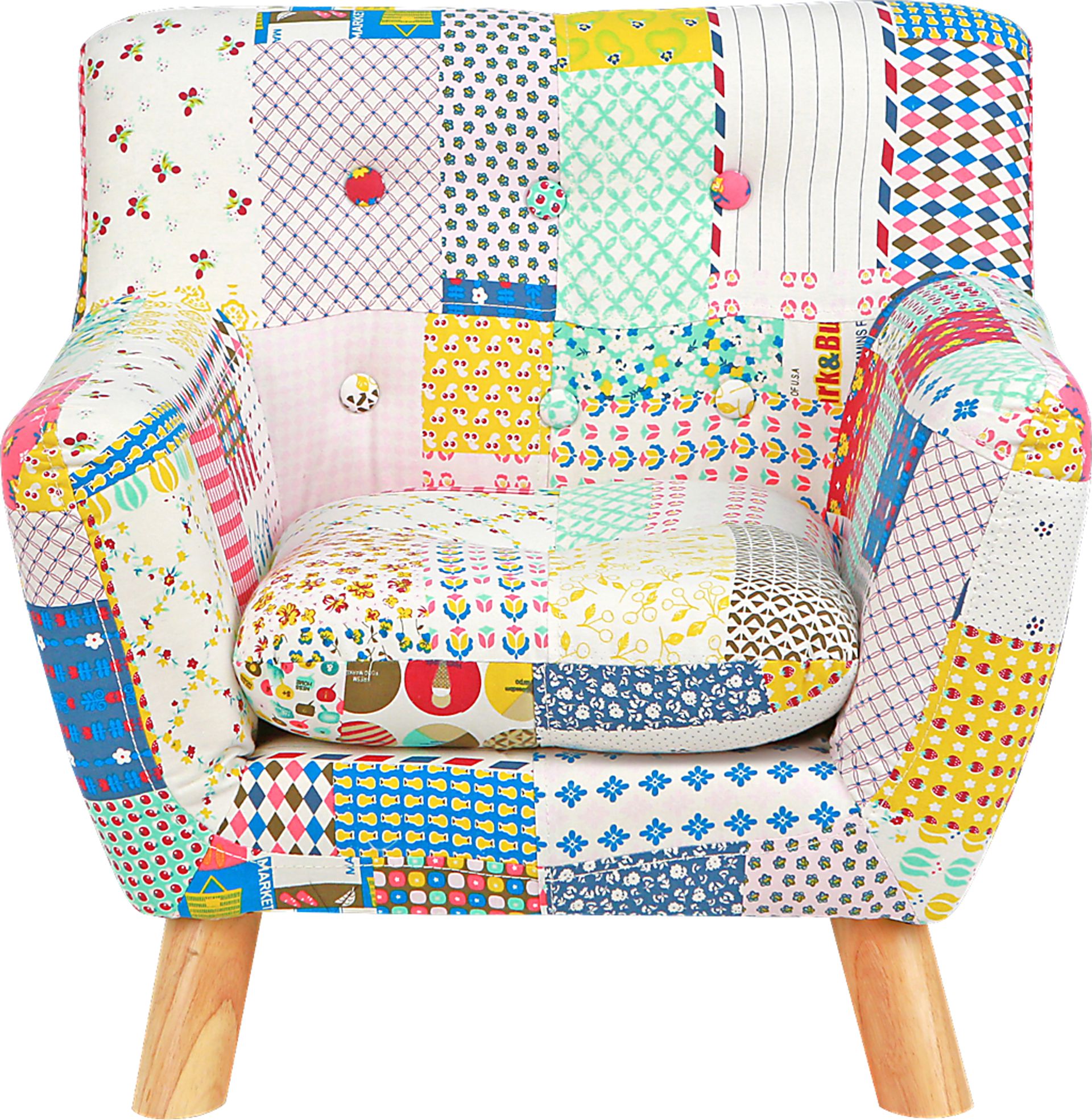 Kids Elvy White Accent Chair - Image 2