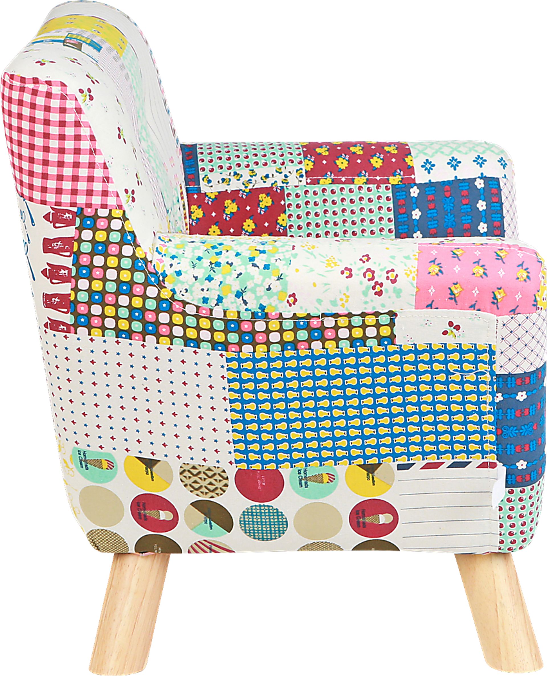 Kids Elvy White Accent Chair - Image 3