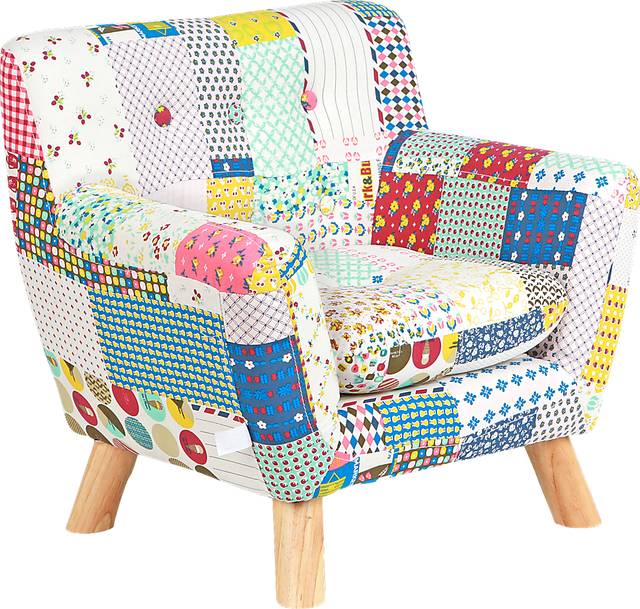 Kids Elvy White Accent Chair - Thumbnail - Image 1