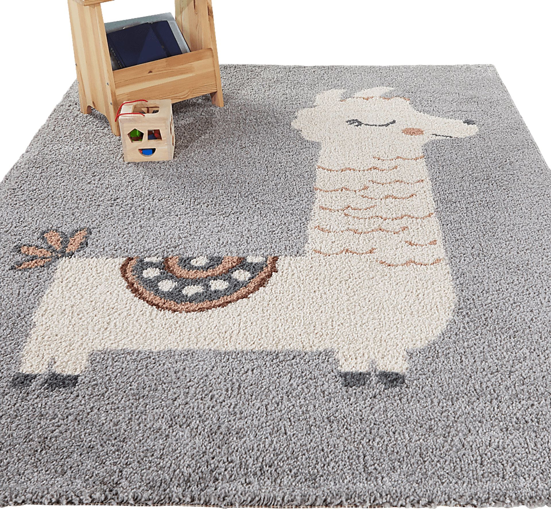Kids Emden Gray 5'3 x 7' Rug - Image 2
