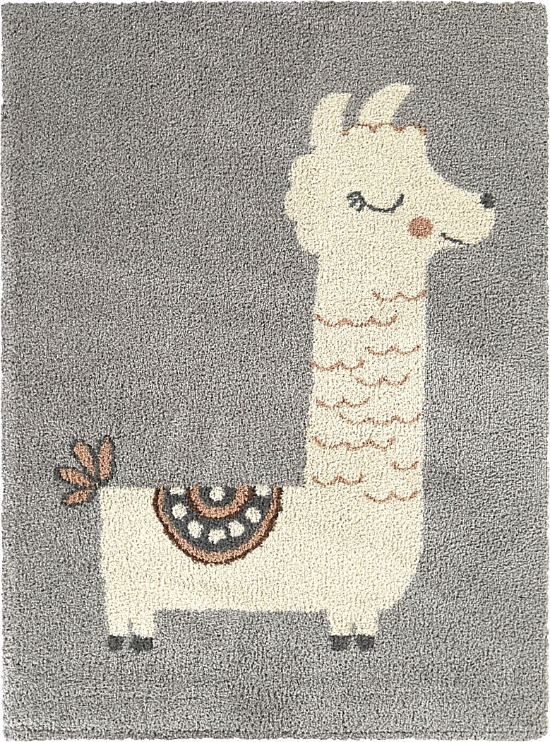 Kids Emden Gray 5'3 x 7' Rug