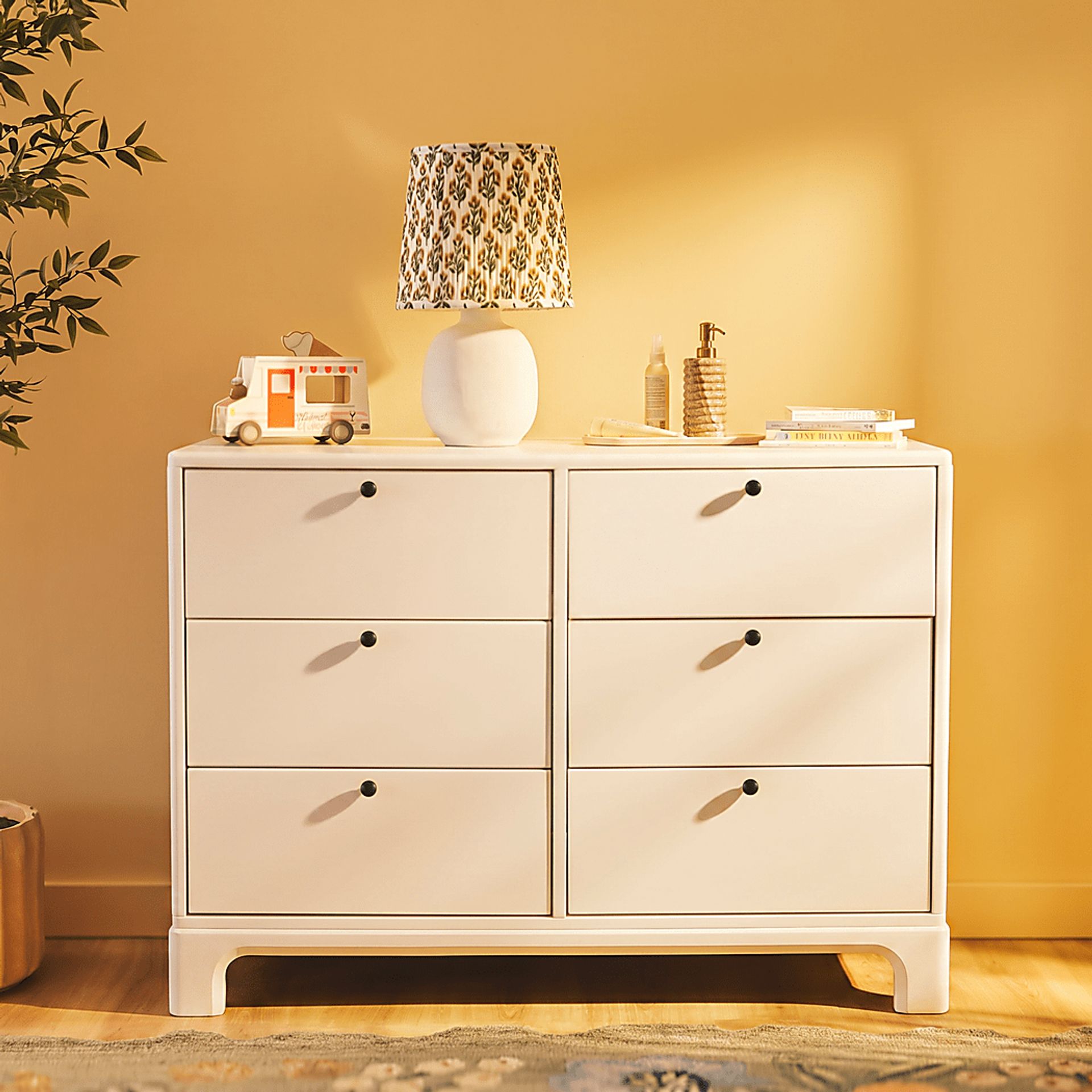 Kids Emero White 6 Drawer Dresser - Image 2